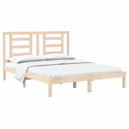 Cadre de lit sans matelas 160x200 cm bois massif de pin