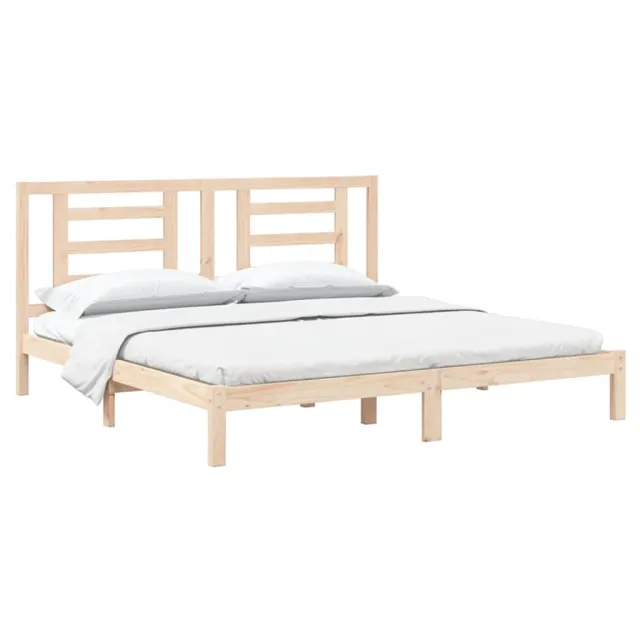 Cadre de lit sans matelas 200x200 cm bois massif de pin