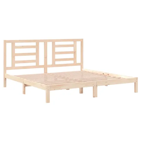 Cadre de lit sans matelas 200x200 cm bois massif de pin
