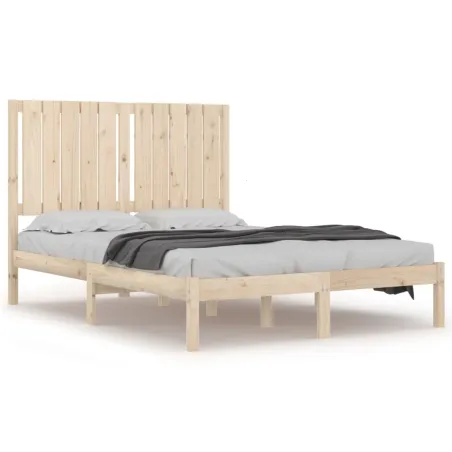 Cadre de lit sans matelas 120x190 cm bois massif