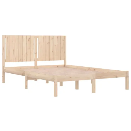 Cadre de lit sans matelas 160x200 cm bois massif de pin