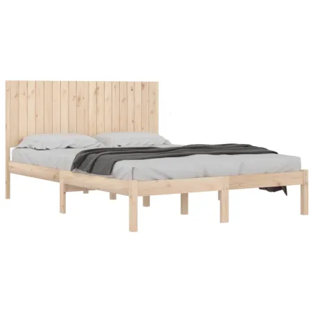 Cadre de lit sans matelas 180x200 cm bois massif