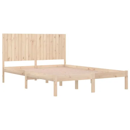 Cadre de lit sans matelas 180x200 cm bois massif