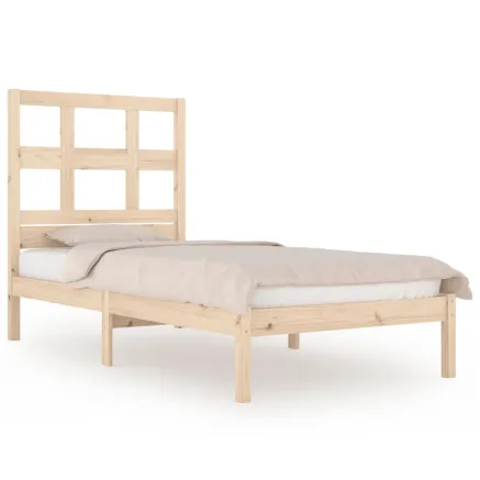 Cadre de lit sans matelas 90x190 cm bois de pin massif 2