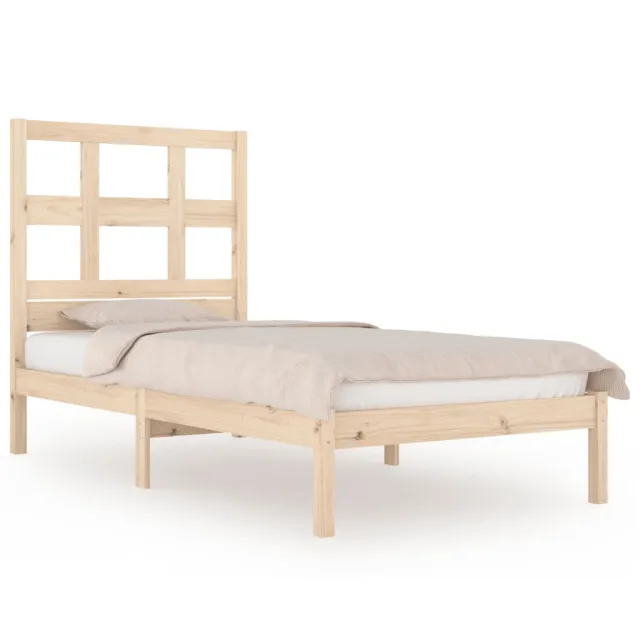 Cadre de lit sans matelas 90x190 cm bois de pin massif