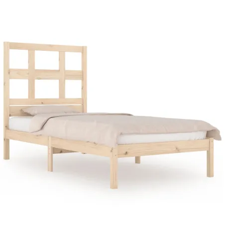 Cadre de lit sans matelas 90x190 cm bois de pin massif