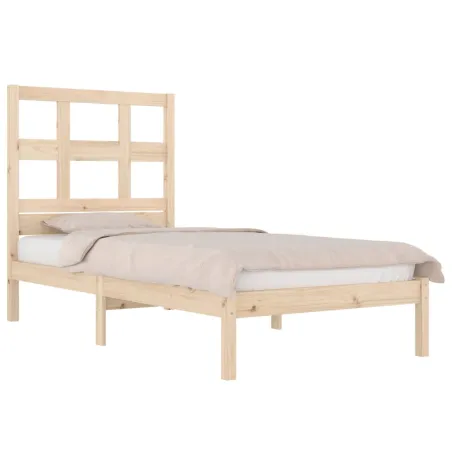 Cadre de lit sans matelas 90x190 cm bois de pin massif