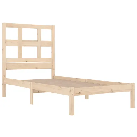 Cadre de lit sans matelas 90x190 cm bois de pin massif