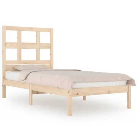 Cadre de lit sans matelas 90x200 cm bois de pin massif