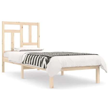 Cadre de lit sans matelas 90x190 cm bois de pin massif