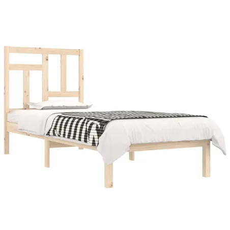 Cadre de lit sans matelas 90x190 cm bois de pin massif