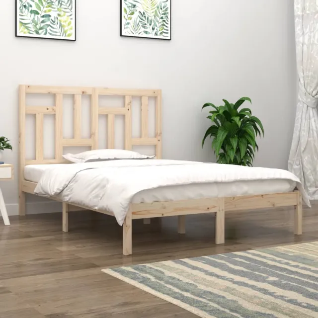 Cadre de lit sans matelas 120x190 cm bois massif