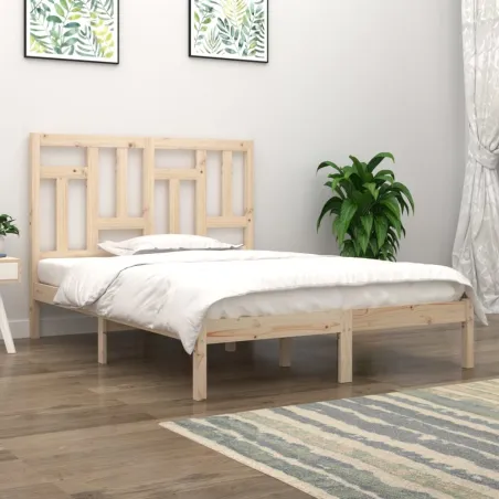 Cadre de lit sans matelas 200x200 cm bois massif de pin