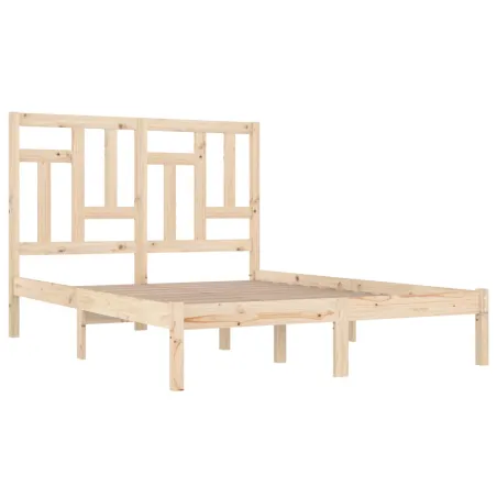 Cadre de lit sans matelas 200x200 cm bois massif de pin