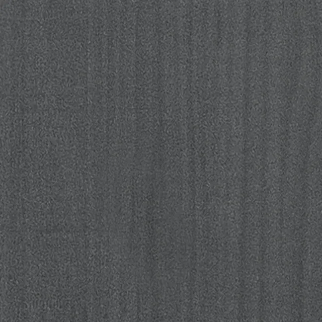 Cadre de lit sans matelas gris 200x200 cm bois massif de pin