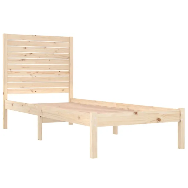Cadre de lit sans matelas 75x190 cm bois massif