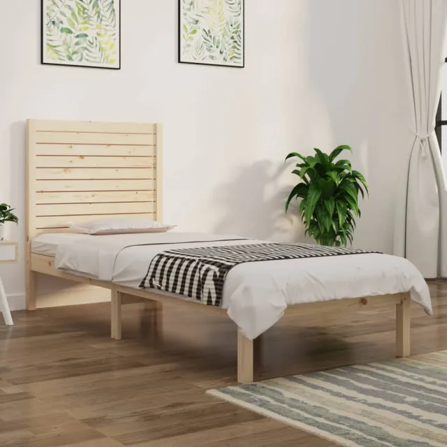 Cadre de lit sans matelas 90x190 cm bois massif