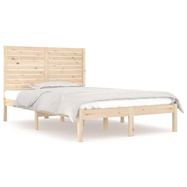Cadre de lit sans matelas 120x190 cm bois massif