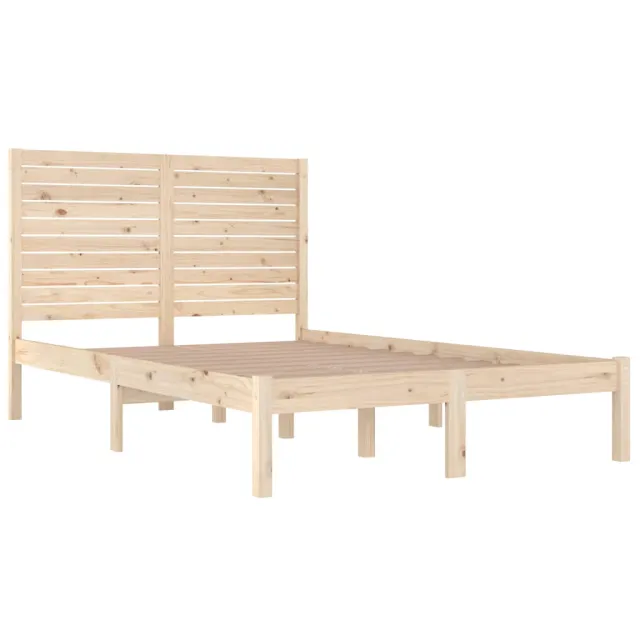 Cadre de lit sans matelas 120x190 cm bois massif