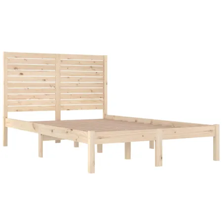 Cadre de lit sans matelas 120x190 cm bois massif