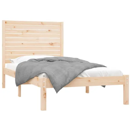 Cadre de lit sans matelas 90x200 cm bois massif