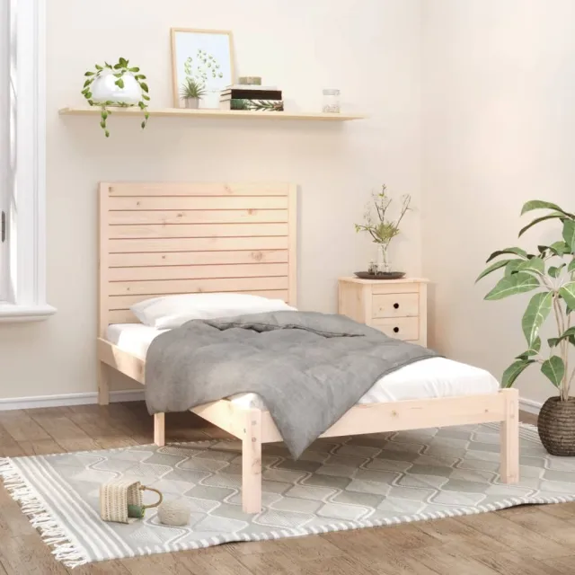 Cadre de lit sans matelas 100x200 cm bois massif