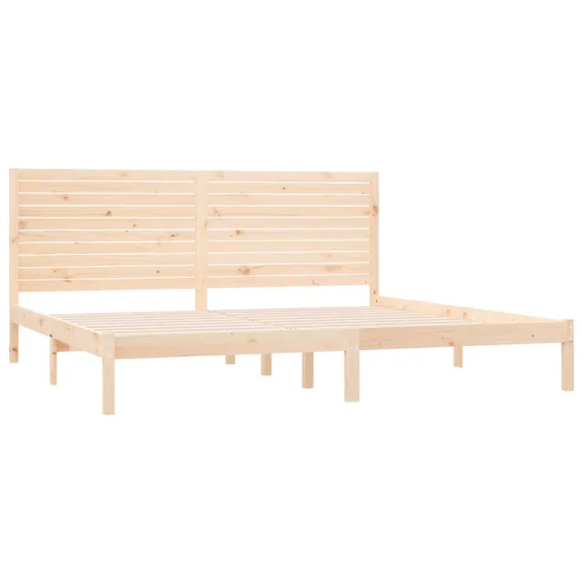 Cadre de lit sans matelas 180x200 cm bois massif