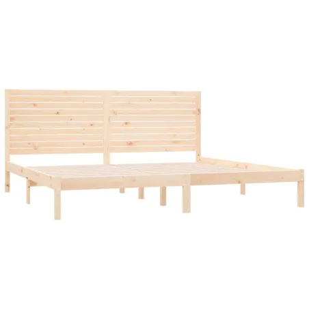 Cadre de lit sans matelas 180x200 cm bois massif