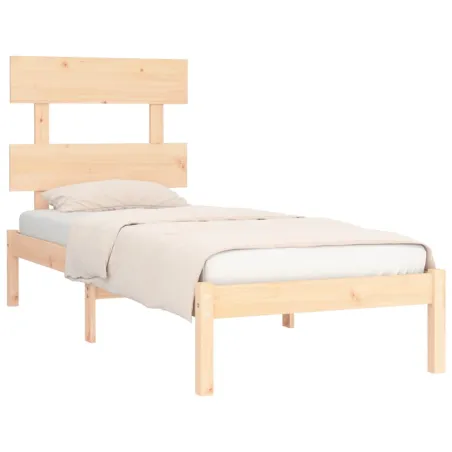 Cadre de lit sans matelas 90x190 cm bois massif