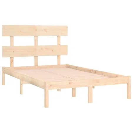 Cadre de lit sans matelas 120x190 cm bois massif