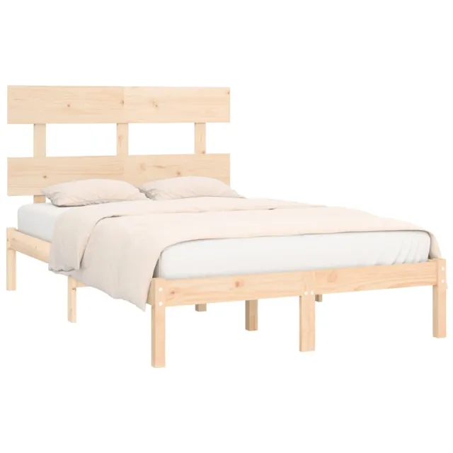 Cadre de lit sans matelas 120x200 cm bois massif