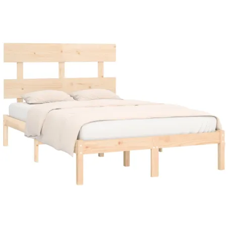 Cadre de lit sans matelas 120x200 cm bois massif