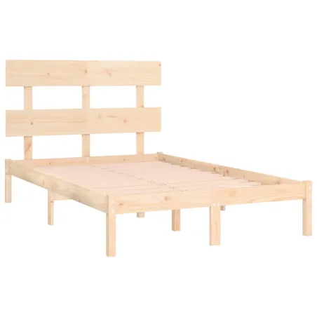 Cadre de lit sans matelas 140x200 cm bois massif