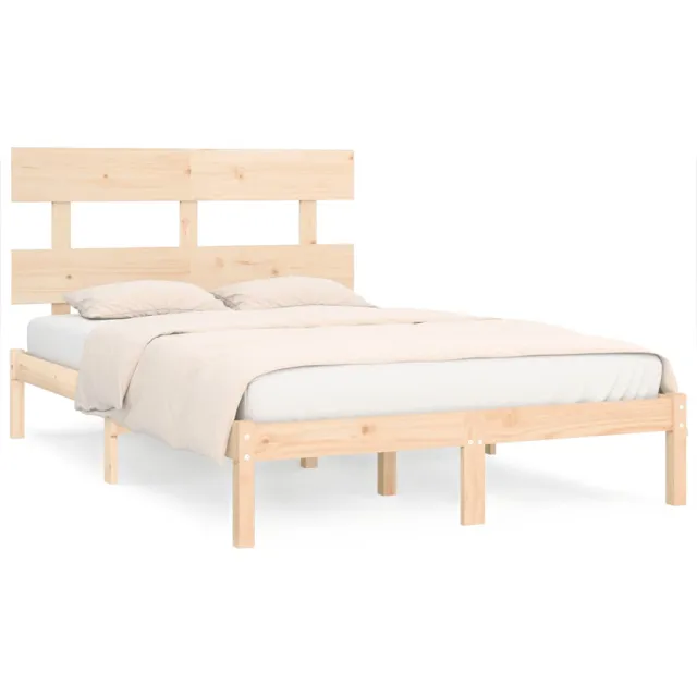 Cadre de lit sans matelas 200x200 cm bois massif