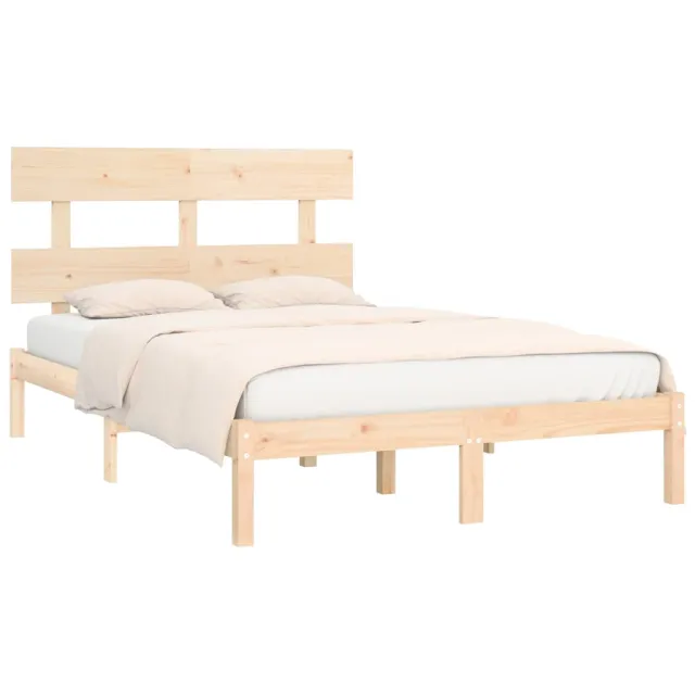Cadre de lit sans matelas 200x200 cm bois massif