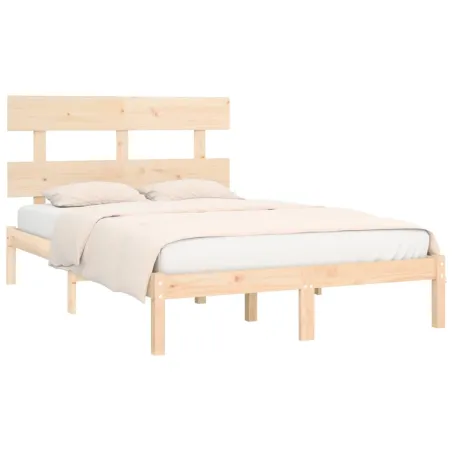 Cadre de lit sans matelas 200x200 cm bois massif