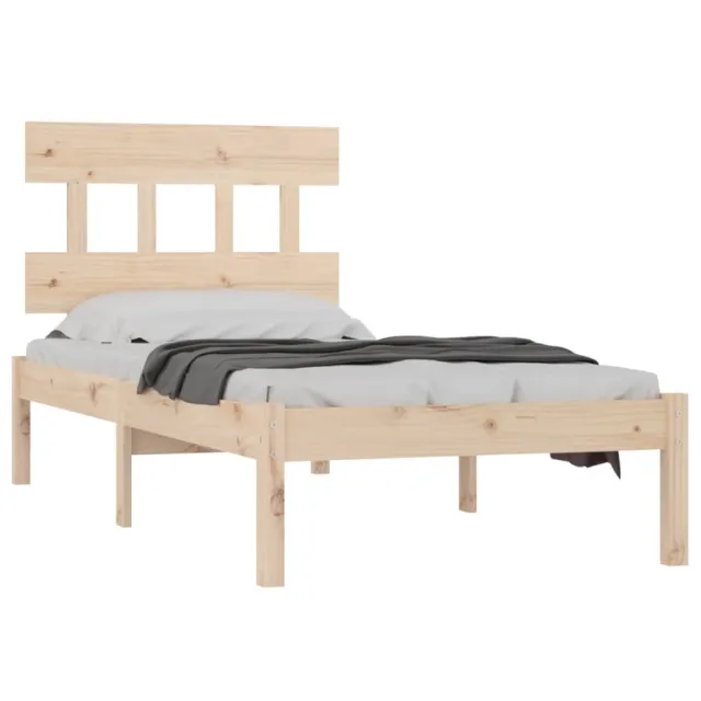 Cadre de lit sans matelas 90x200 cm bois massif