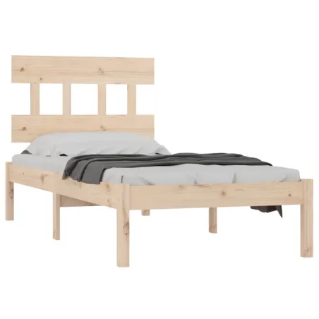 Cadre de lit sans matelas 90x200 cm bois massif