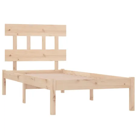 Cadre de lit sans matelas 90x200 cm bois massif