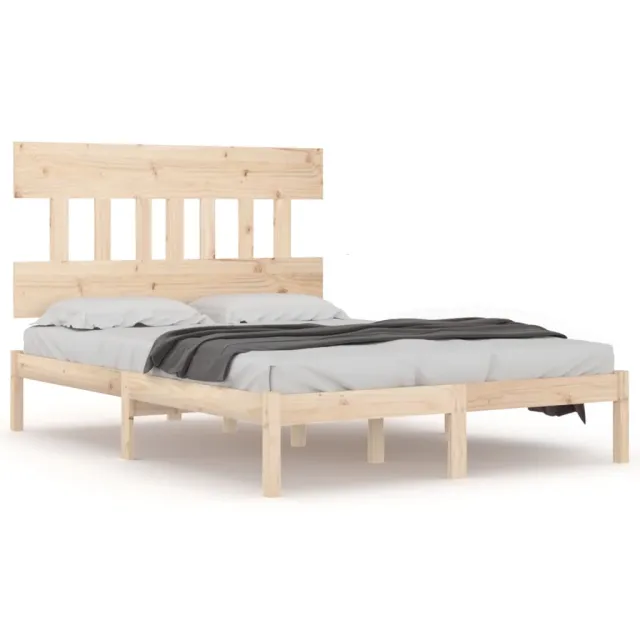 Cadre de lit sans matelas 120x200 cm bois massif