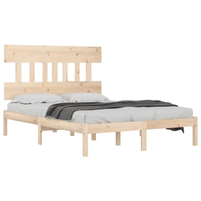 Cadre de lit sans matelas 120x200 cm bois massif