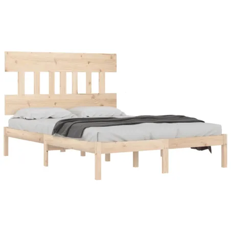 Cadre de lit sans matelas 120x200 cm bois massif