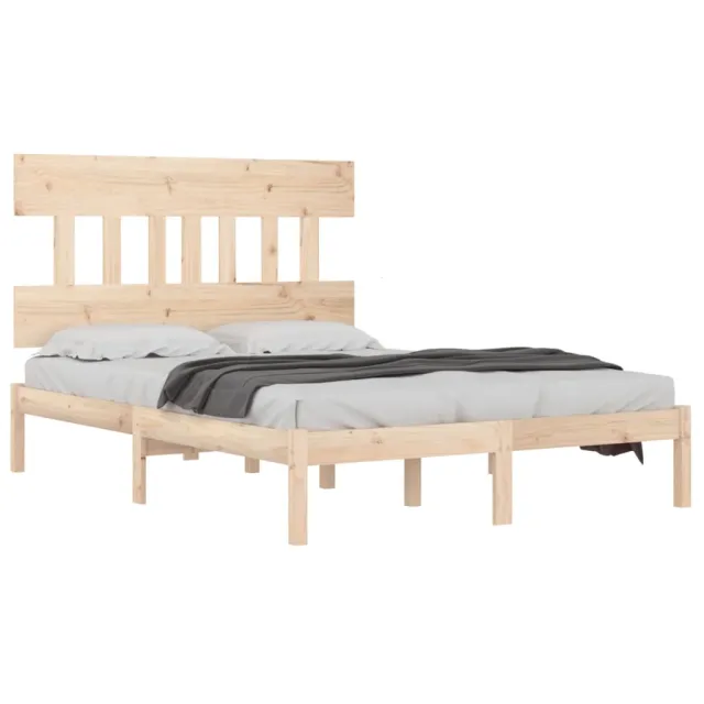 Cadre de lit sans matelas 140x200 cm bois massif
