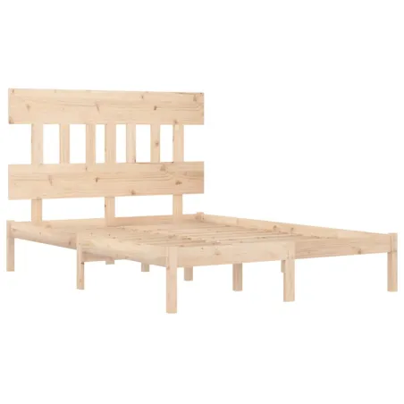 Cadre de lit sans matelas 140x200 cm bois massif