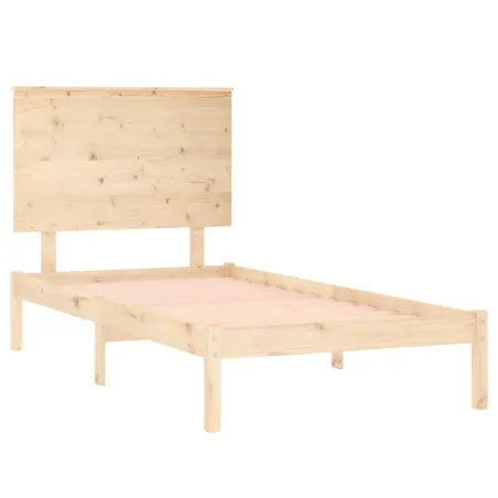 Cadre de lit sans matelas 75x190 cm bois massif