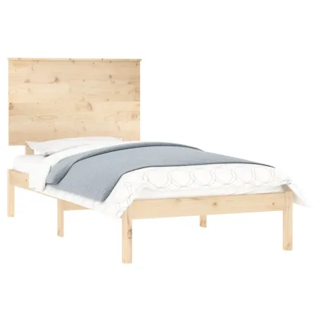 Cadre de lit sans matelas 100x200 cm bois massif de pin
