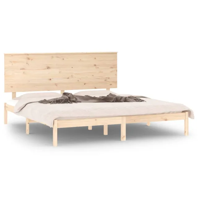 Cadre de lit sans matelas 160x200 cm bois massif de pin