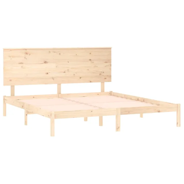Cadre de lit sans matelas 160x200 cm bois massif de pin