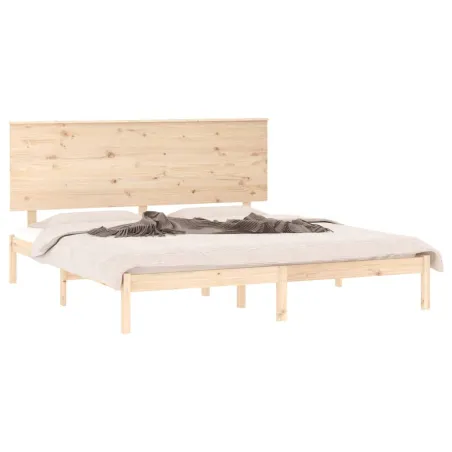 Cadre de lit sans matelas 180x200 cm bois massif
