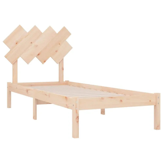 Cadre de lit sans matelas 90x190 cm bois massif